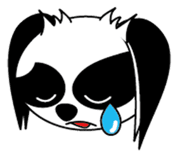 Japanese dog chin sticker #753566