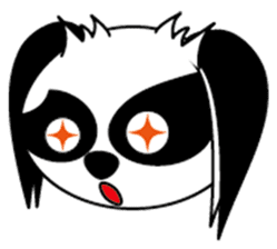 Japanese dog chin sticker #753569