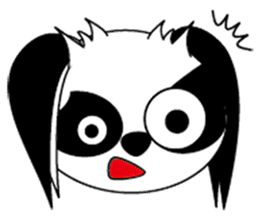 Japanese dog chin sticker #753571