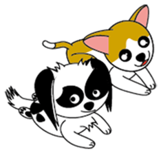 Japanese dog  chin sticker #753579