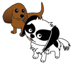Japanese dog  chin sticker #753581