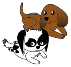 Japanese dog  chin sticker #753582