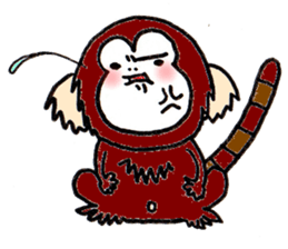 Together Monkey Sticker sticker #753672