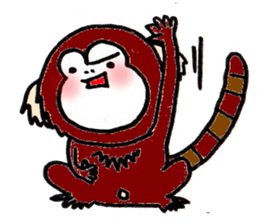 Together Monkey Sticker sticker #753678