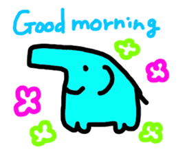 Rainbow Elephant Papy sticker #754086