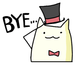 Purple Rabbit And Gentle Cat sticker #756146