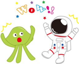 Cosmo & Alien sticker #756350