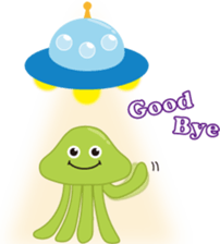 Cosmo & Alien sticker #756375