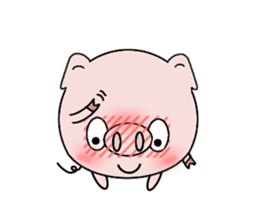 Cute pig Buhimaru sticker #756713