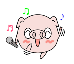 Cute pig Buhimaru sticker #756728