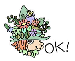 mystical creatures in asaki's forest sticker #757303