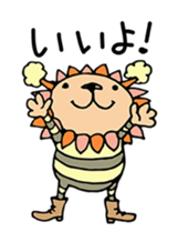 mystical creatures in asaki's forest sticker #757305