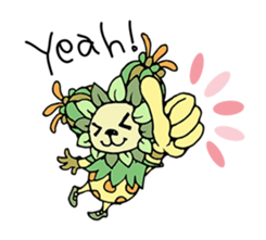 mystical creatures in asaki's forest sticker #757306