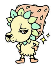 mystical creatures in asaki's forest sticker #757307