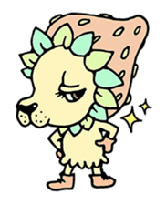 mystical creatures in asaki's forest sticker #757307