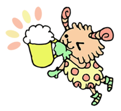 mystical creatures in asaki's forest sticker #757313