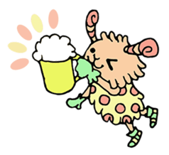 mystical creatures in asaki's forest sticker #757313