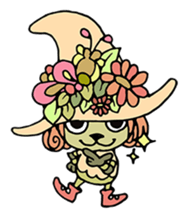 mystical creatures in asaki's forest sticker #757316