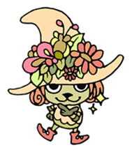 mystical creatures in asaki's forest sticker #757316