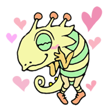 mystical creatures in asaki's forest sticker #757317