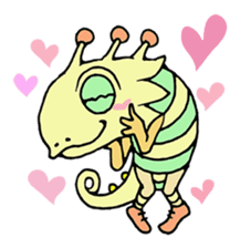 mystical creatures in asaki's forest sticker #757317