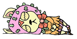 mystical creatures in asaki's forest sticker #757319