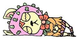 mystical creatures in asaki's forest sticker #757319