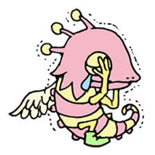 mystical creatures in asaki's forest sticker #757320