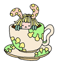 mystical creatures in asaki's forest sticker #757321