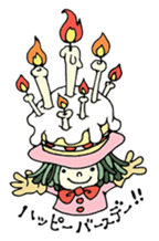 mystical creatures in asaki's forest sticker #757330