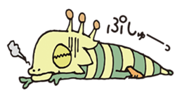 mystical creatures in asaki's forest sticker #757332