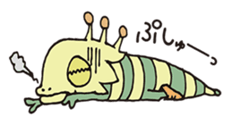 mystical creatures in asaki's forest sticker #757332