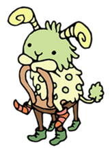 mystical creatures in asaki's forest sticker #757333