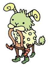 mystical creatures in asaki's forest sticker #757333