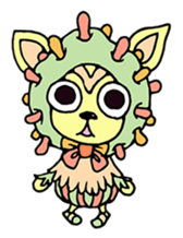 mystical creatures in asaki's forest sticker #757334