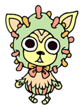 mystical creatures in asaki's forest sticker #757334