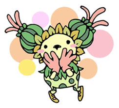 mystical creatures in asaki's forest sticker #757335