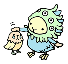 mystical creatures in asaki's forest sticker #757338