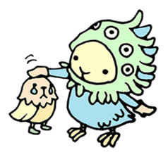 mystical creatures in asaki's forest sticker #757338