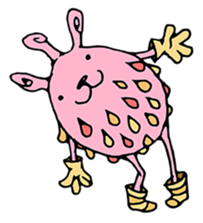 mystical creatures in asaki's forest sticker #757341