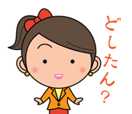 Hiroshima Dialect Sticker (Girl version) sticker #757507