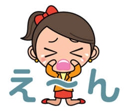 Hiroshima Dialect Sticker (Girl version) sticker #757510