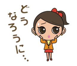 Hiroshima Dialect Sticker (Girl version) sticker #757524