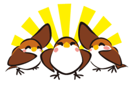 Three Sparrows sticker #757790