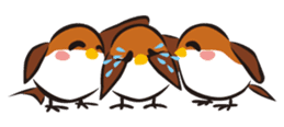 Three Sparrows sticker #757793