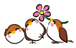 Three Sparrows sticker #757794