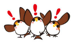 Three Sparrows sticker #757800