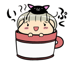 High school student and cat sticker #757896