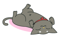 My black cat Guil sticker #758585