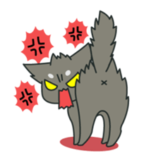 My black cat Guil sticker #758588